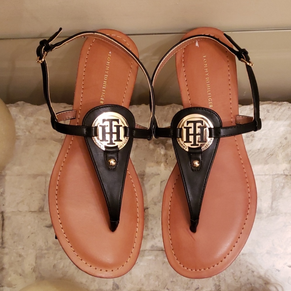 Tommy Hilfiger sandals.